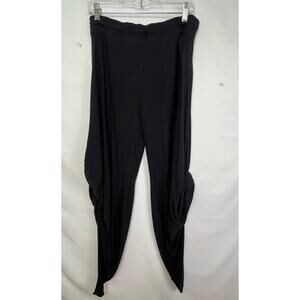 PrAna Womens Small Black Pull On Lightweight Lounge Knit Elastic Waist Pants